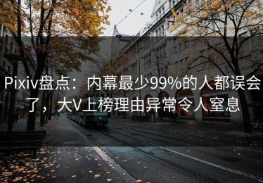 Pixiv盘点：内幕最少99%的人都误会了，大V上榜理由异常令人窒息
