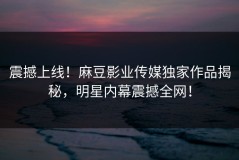 震撼上线！麻豆影业传媒独家作品揭秘，明星内幕震撼全网！