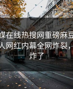 麻豆传媒在线热搜网重磅麻豆免费观看！惊人网红内幕全网炸裂，评论区炸了